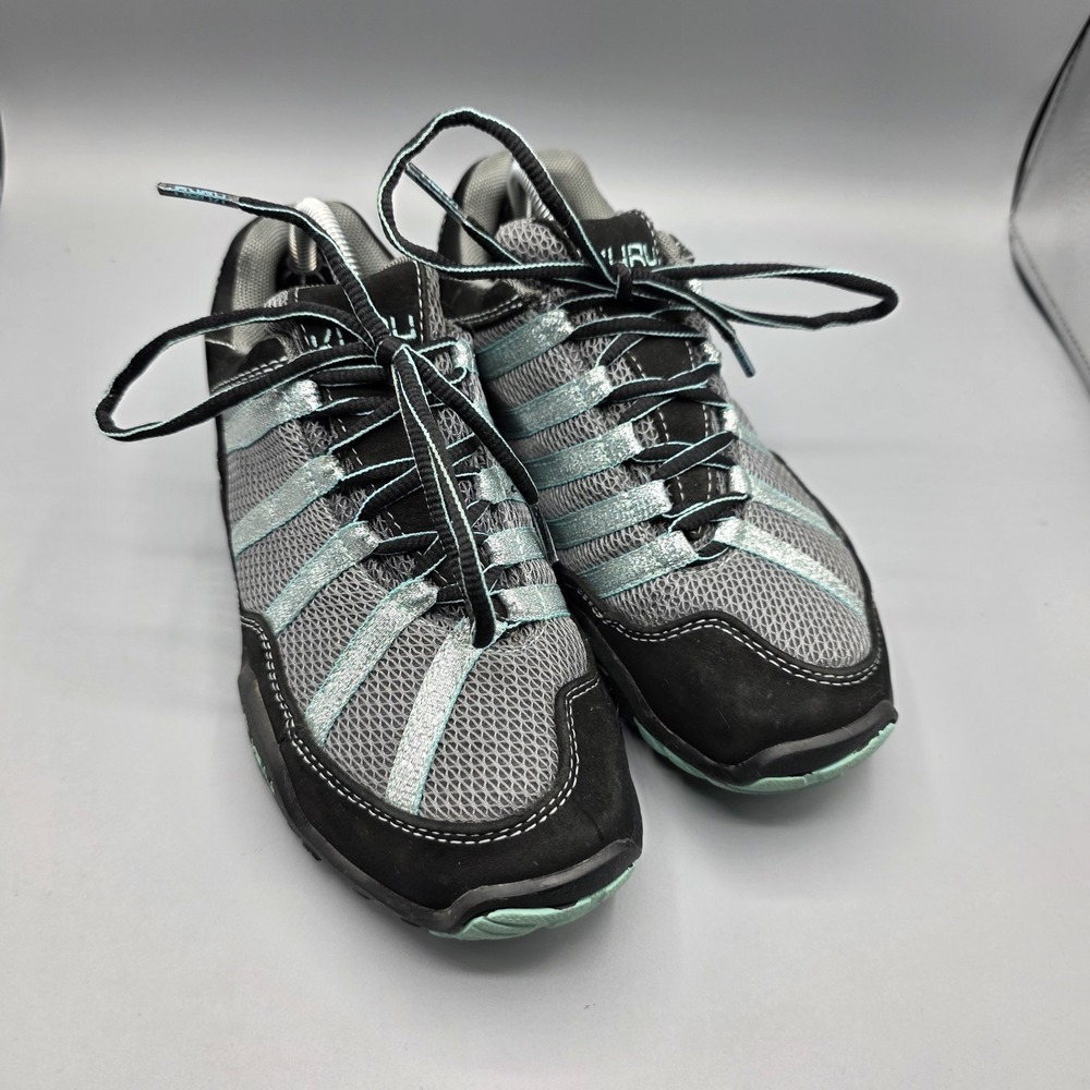 Kuru‎ Chicane Shoes Womens 6 Gray Green Suede Sneaker Hiking Comfort Walking
